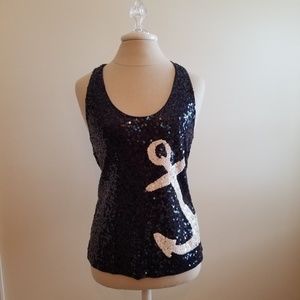 Sequins anchor top